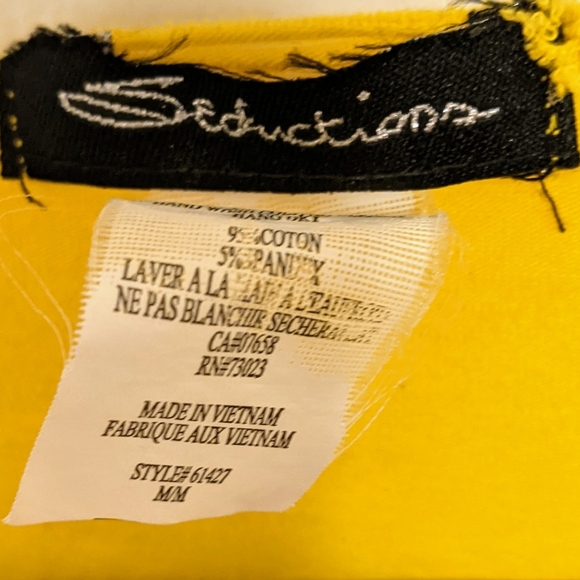 Women's Medium Yellow Shirt - Picture 3 of 3